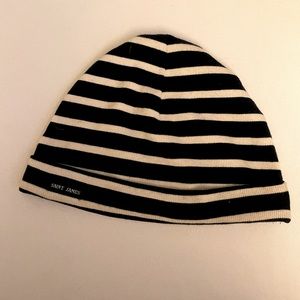 St James toque. Navy/natural stripe. 96% cotton/4% elasthanne. Made in France.